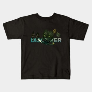 Discover, Explorer, and Adventurer | UAP | UFO | Flying Saucer Kids T-Shirt